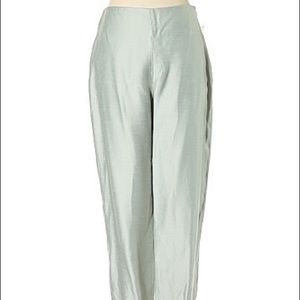 Zelda Sage Green High Waisted Trousers